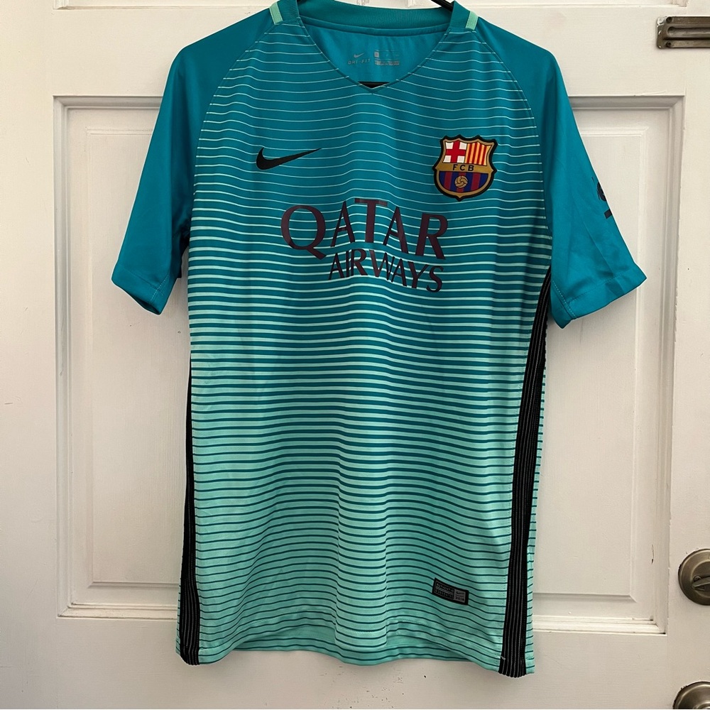 Bundle 2016/2017 Nikes FC Barcelona Jerseys (S)for adult and (M)for Boys.